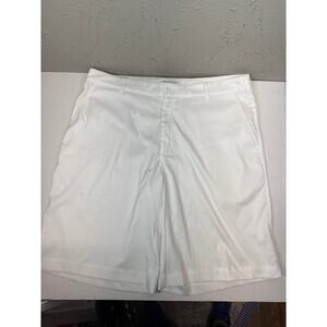 Nike Golf Tour Performance Dri-Fit White Flat Front Mens‎ Shorts Outdoor Size 40